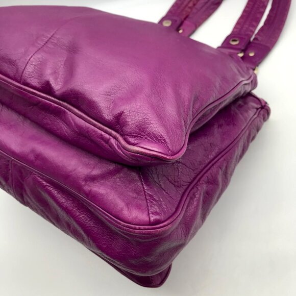 Marc Jacobs Purple Leather Totally Turnlock Teri Tote Bag - Picture 8 of 11